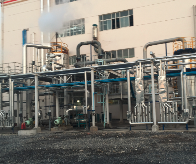 沧州旭阳化工厂车间管道加热