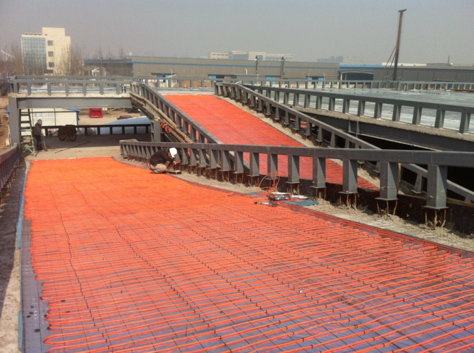 天津沃尔玛超市地下车库坡道融雪化冰系统